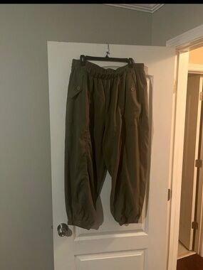 SHEIN Olive Utility Cargo Joggers with Elastic Hem!